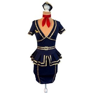 Spirit Friendly Skies Flight Attendant Costume